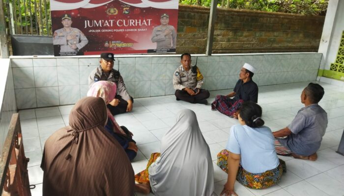 Jumat Curhat Polsek Gerung, Warga Keluhkan Bau Sampah TPA Kebon Kongok