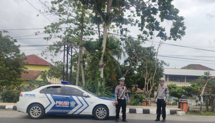 Patroli Lalu Lintas Polres Lombok Barat Jaga Keamanan Pemilukada 2024