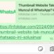 Thumbnail Website Tak Muncul di WhatsApp? Ini Solusinya!