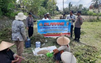 Polsek Labuapi Gelar Patroli Cegah Kebakaran Hutan Masyarakat Dilibatkan!