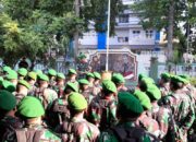 Semangat Disiplin TNI pada Upacara Senin di Makodim Mataram