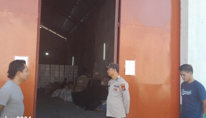 Situasi Aman di Gudang Logistik KPU Lombok Barat, Pengamanan 24 Jam Dijalankan Sempurna