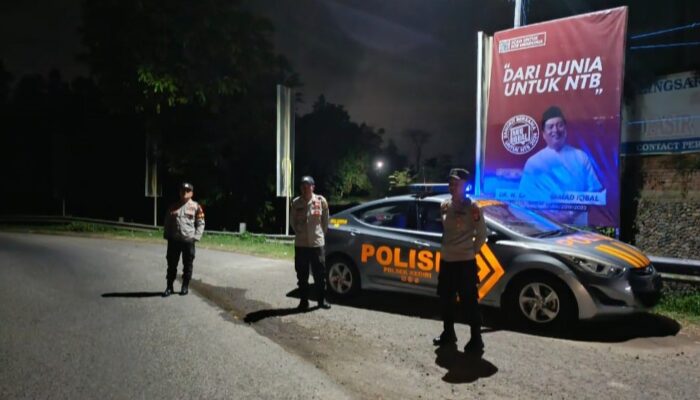 Polsek Kediri Tingkatkan Keamanan dengan Patroli Malam Blue Light