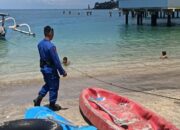 Satpolairud Lombok Barat Gelar Patroli Rutin di Pantai Senggigi Demi Keamanan Wisatawan