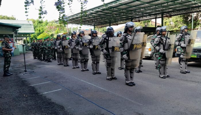 Kodim 1606/Mataram Latihan Pengendalian Huru-Hara untuk Pilkada Aman