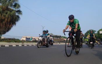 Dandim 1606 Mataram Gelar Gowes Bersama Jaga Kebugaran