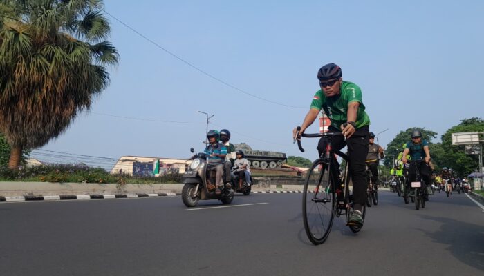 Dandim 1606 Mataram Gelar Gowes Bersama Jaga Kebugaran