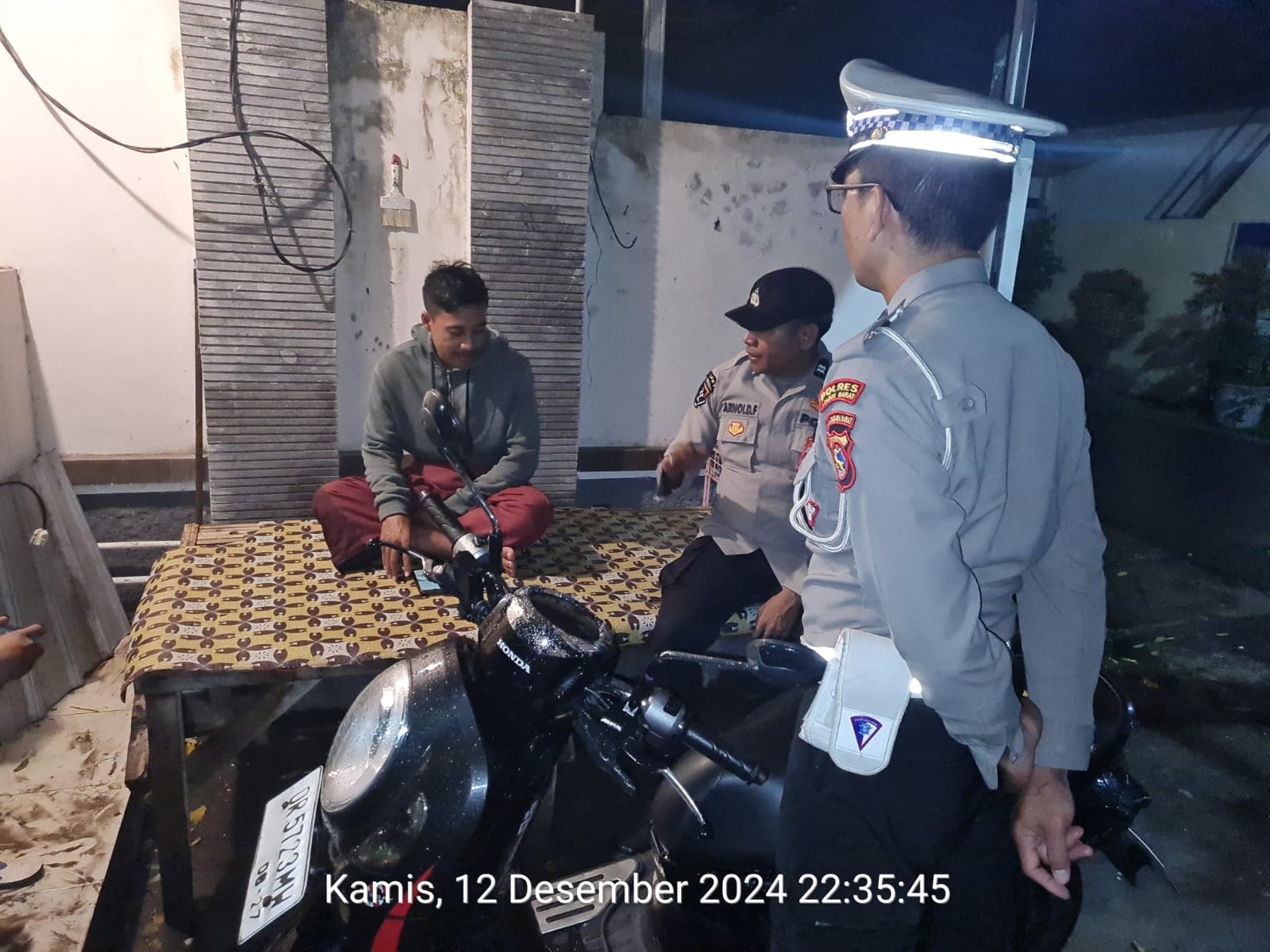 Patroli Kamtibmas Pasca Pemilukada, Polsek Kediri Jaga Keamanan Wilayah