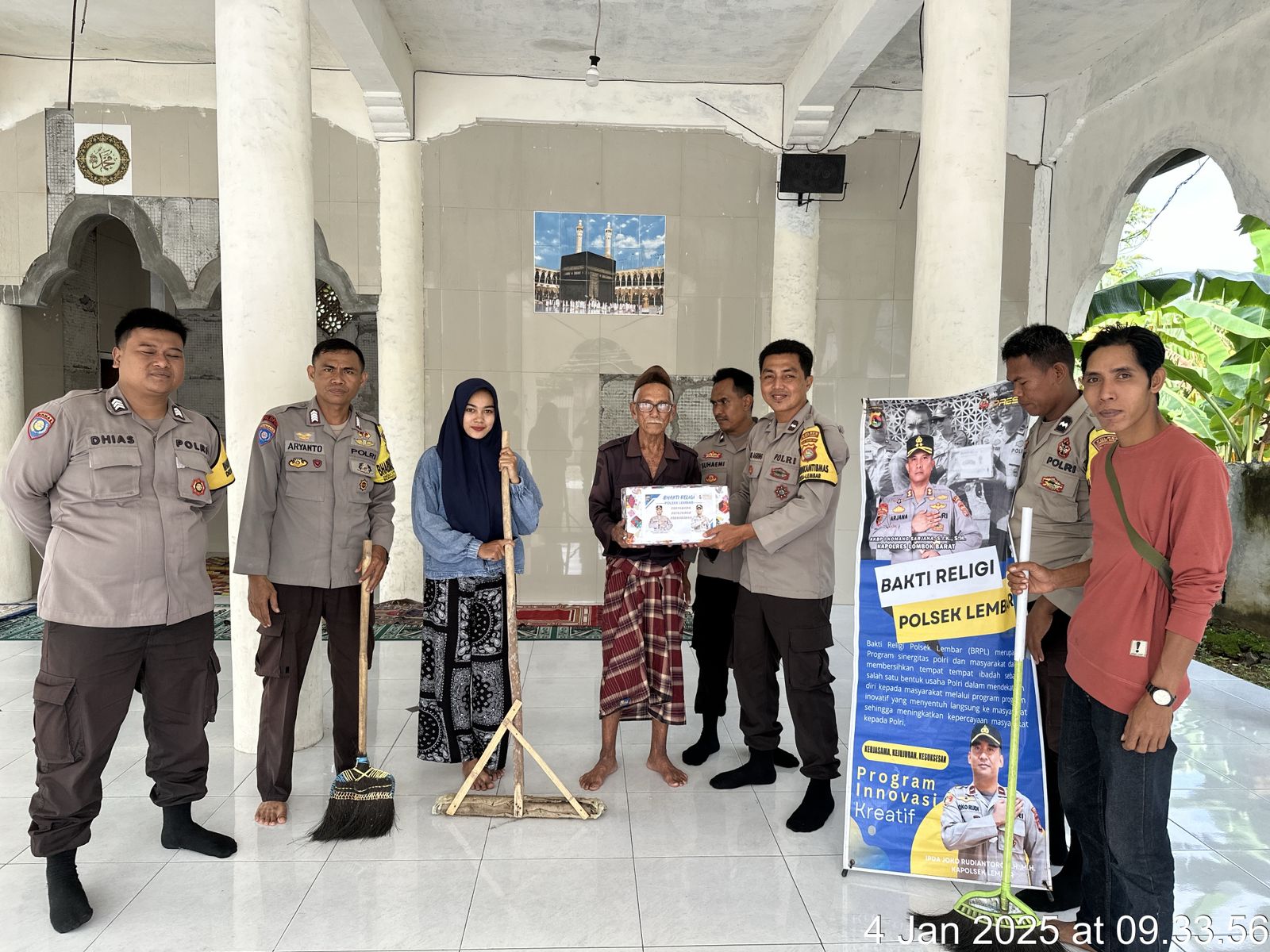 Sehat Dapat, Ibadah Dapat Polsek Lembar Rutin Gelar Bakti Religi di Tempat Ibadah