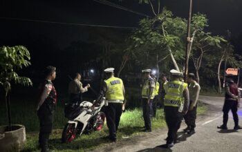 Patroli Blue Light Polres Lombok Barat, Upaya Cegah Balap Liar dan Tingkatkan Keamanan