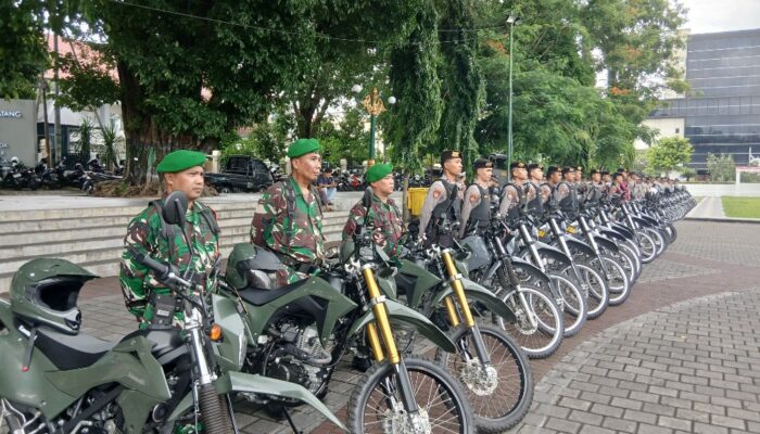 Apel Gabungan TNI-Polri dan Pemkot Mataram Jelang Malam Takbiran