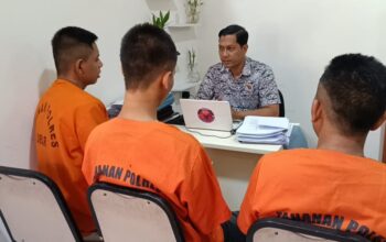 Tiga Tersangka dan 24,89 Gram Sabu Diamankan Satresnarkoba Lombok Barat