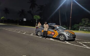 Patroli Blue Light Polsek Kediri, Antisipasi 3C dan Balap Liar di Jalur BIL I dan BIL II