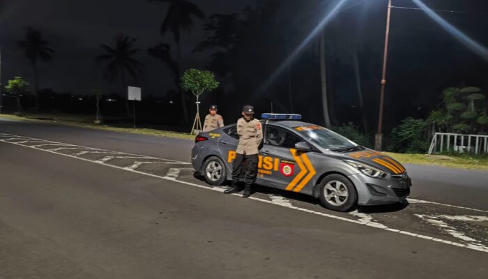Jaga Kamtibmas, Polsek Kediri Intensifkan Patroli Malam di Jalur Bypass
