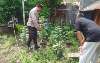 Polsek Kuripan Apresiasi Upaya Ketahanan Pangan Warga Jagaraga