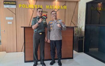 Perkuat Sinergi Lintas Sektor, Dandim 1606/Mataram Kunjungi Polresta dan Lapas Lobar