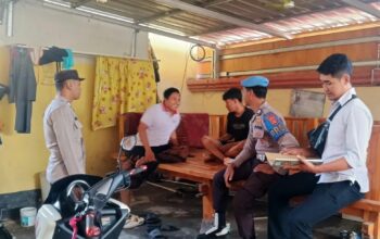 Cegah Gangguan Kamtibmas, Polsek Kediri Lakukan Patroli Humanis