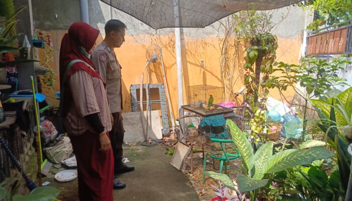 Bhabinkamtibmas Perampuan Aktif Motivasi Ketahanan Pangan Warga